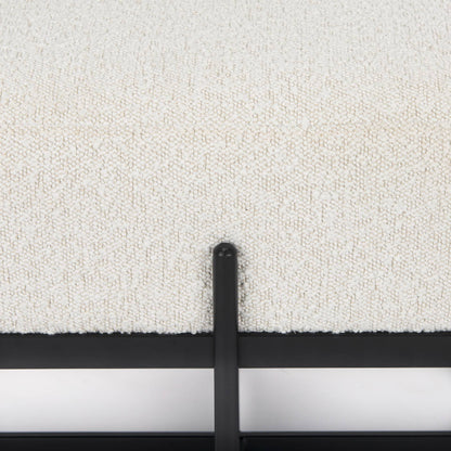 Amelia Cream Boucle Bedroom Bench