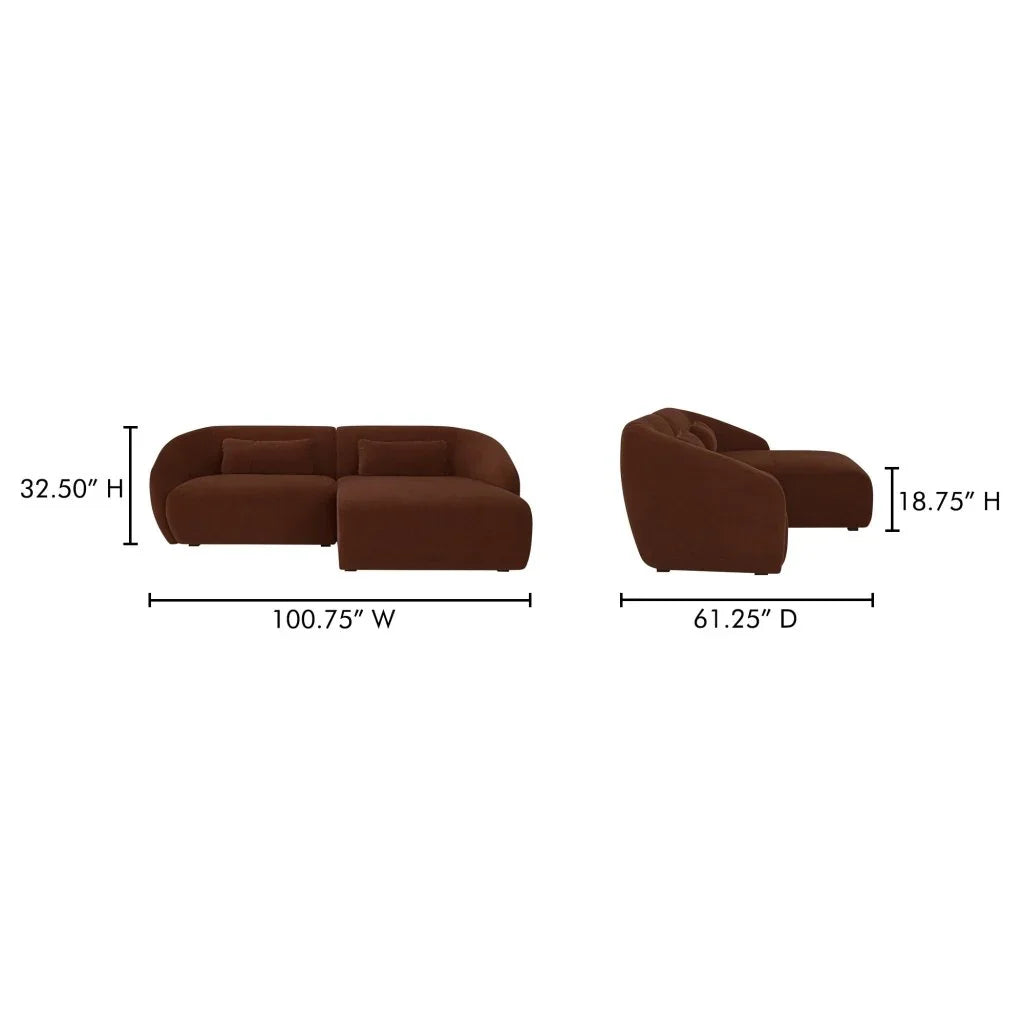 Amelia Nook Cozy Support Sectional Sofa-Modular Sofas-Moe's Home-LOOMLAN
