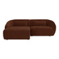 Amelia Nook Cozy Support Sectional Sofa-Modular Sofas-Moe's Home-Left Facing-Chestnut-LOOMLAN