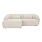 Amelia Nook Cozy Support Sectional Sofa-Modular Sofas-Moe's Home-Left Facing-Warm White-LOOMLAN