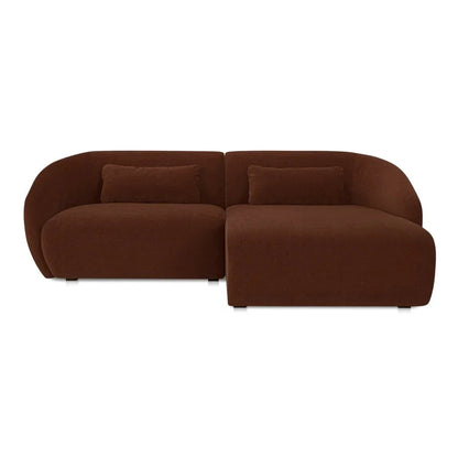 Amelia Nook Cozy Support Sectional Sofa-Modular Sofas-Moe's Home-Rigt Facing-Chestnut-LOOMLAN