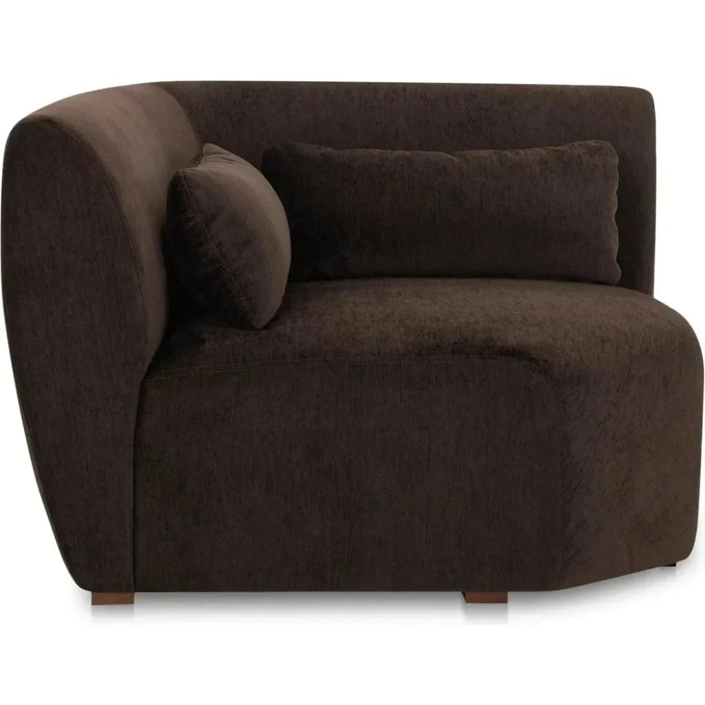 Amelia Performance Fabric Corner Chair-Modular Sofas-Moe's Home-LOOMLAN