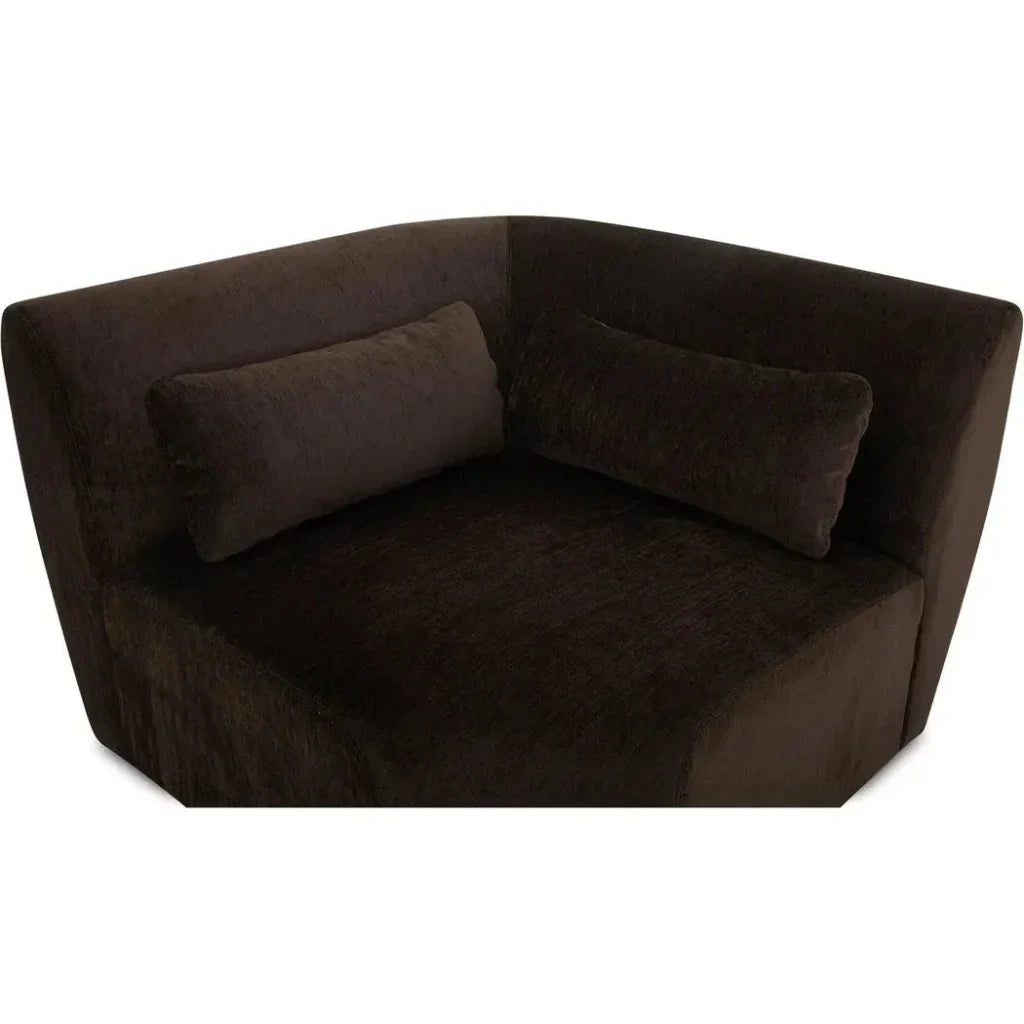 Amelia Performance Fabric Corner Chair-Modular Sofas-Moe's Home-LOOMLAN