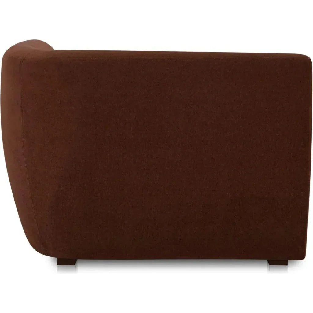 Amelia Performance Fabric Corner Chair-Modular Sofas-Moe's Home-LOOMLAN