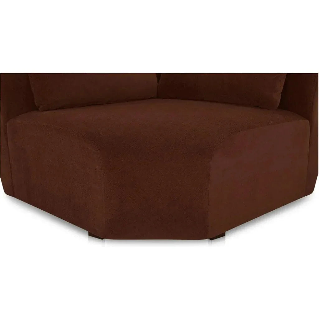 Amelia Performance Fabric Corner Chair-Modular Sofas-Moe's Home-LOOMLAN