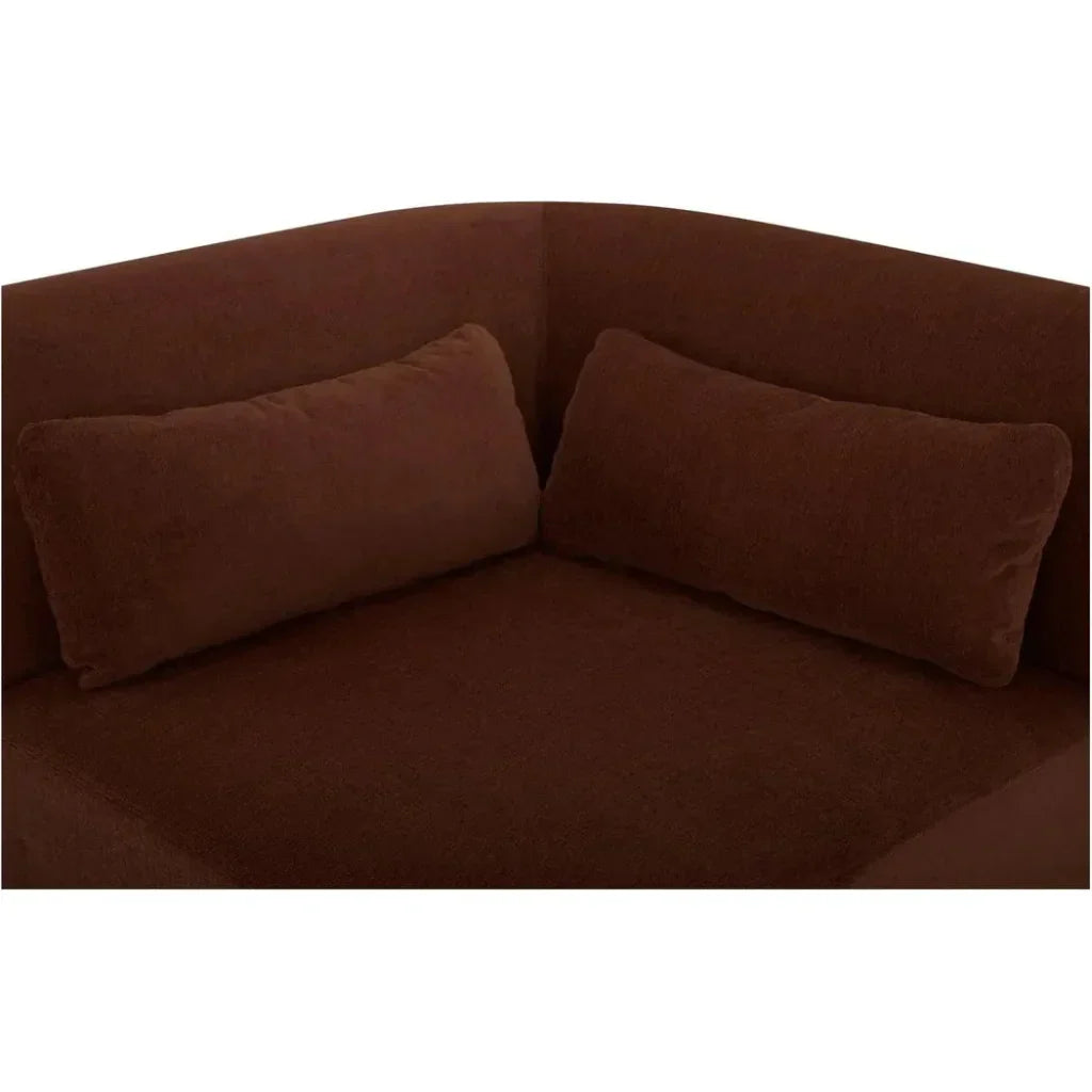 Amelia Performance Fabric Corner Chair-Modular Sofas-Moe's Home-LOOMLAN