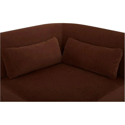 Amelia Performance Fabric Corner Chair-Modular Sofas-Moe's Home-LOOMLAN