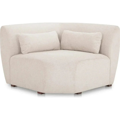 Amelia Performance Fabric Corner Chair-Modular Sofas-Moe's Home-Warm White-LOOMLAN