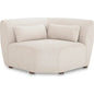 Amelia Performance Fabric Corner Chair-Modular Sofas-Moe's Home-Warm White-LOOMLAN