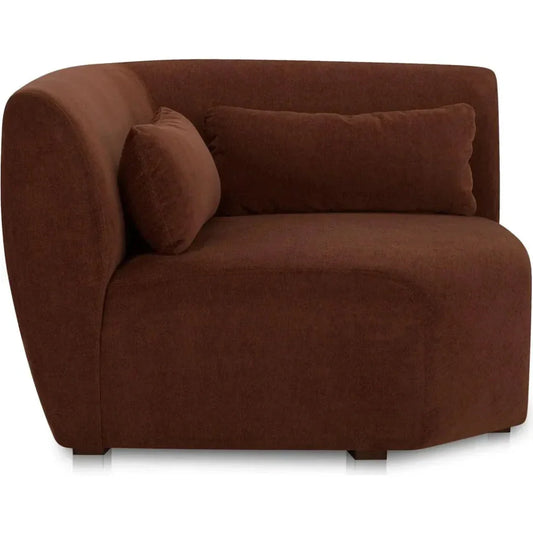 Amelia Performance Fabric Corner Chair-Modular Sofas-Moe's Home-LOOMLAN
