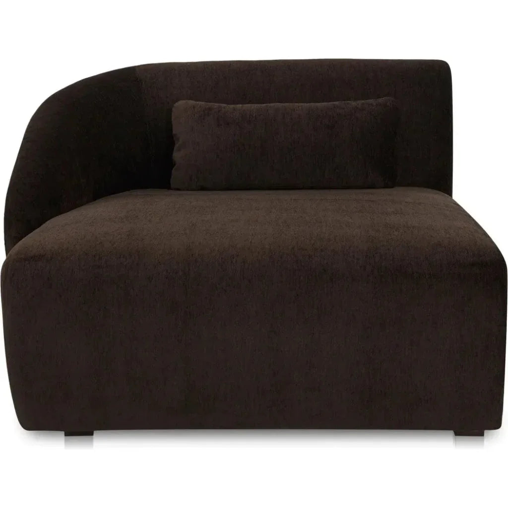 Amelia Performance Fabric Left Arm Facing Chaise-Modular Sofas-Moe's Home-Espresso-LOOMLAN