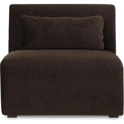 Amelia Performance Fabric Slipper Chair-Modular Sofas-Moe's Home-Espresso-LOOMLAN