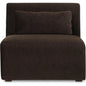 Amelia Performance Fabric Slipper Chair-Modular Sofas-Moe's Home-Espresso-LOOMLAN