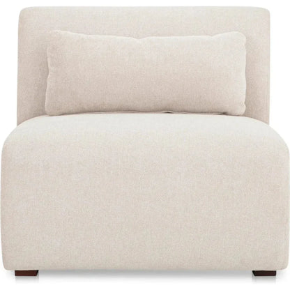 Amelia Performance Fabric Slipper Chair-Modular Sofas-Moe's Home-Warm White-LOOMLAN