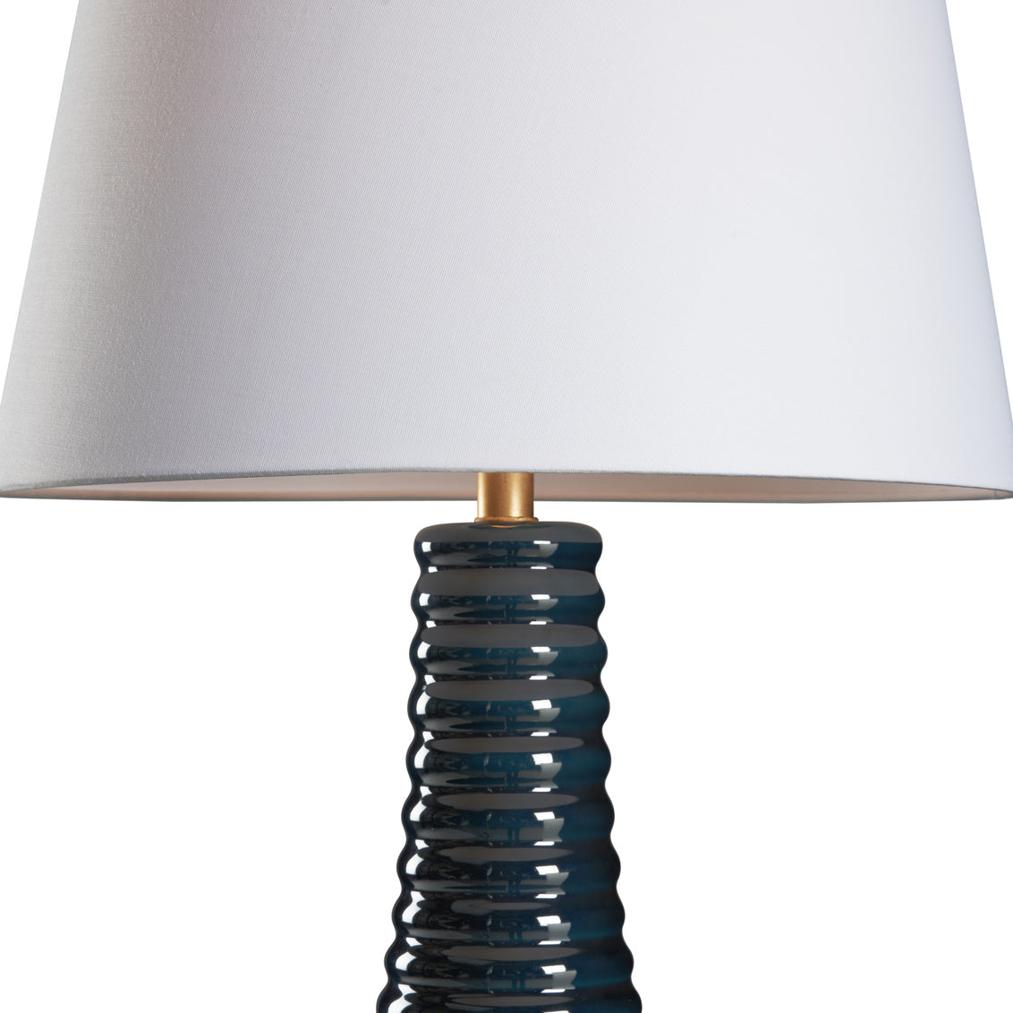 Amelia Rich Blue Glaze Ceramic Table Lamp