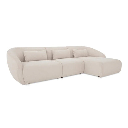 Amelia Sloped Arm Lounge Sectional Sofa-Modular Sofas-Moe's Home-LOOMLAN