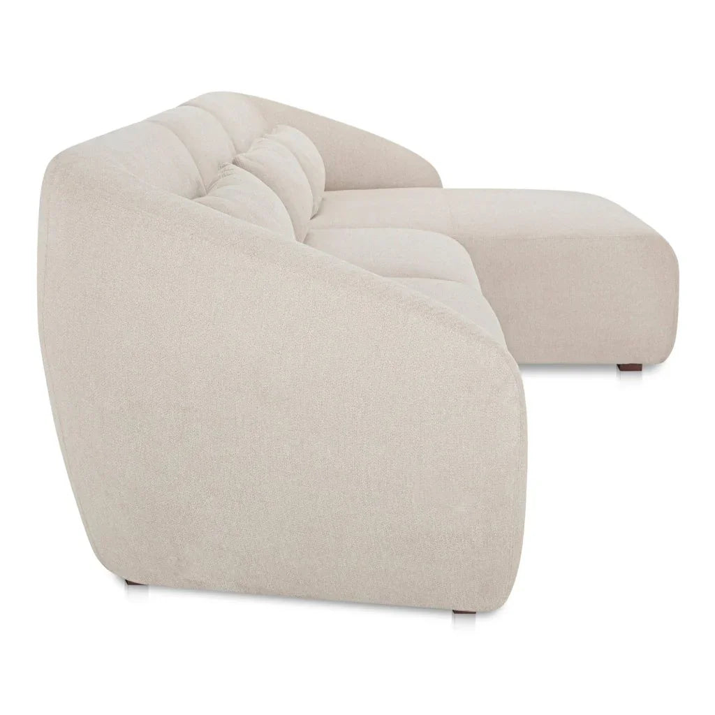 Amelia Sloped Arm Lounge Sectional Sofa-Modular Sofas-Moe's Home-LOOMLAN