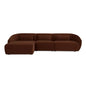 Amelia Sloped Arm Lounge Sectional Sofa-Modular Sofas-Moe's Home-Left Facing-Chestnut-LOOMLAN