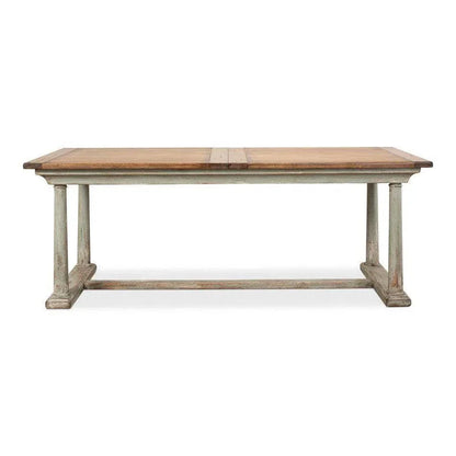 Amelia Two Tone Rectangle Extendable Dining Table-Dining Tables-Sarreid-LOOMLAN