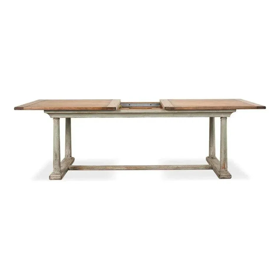 Amelia Two Tone Rectangle Extendable Dining Table-Dining Tables-Sarreid-LOOMLAN