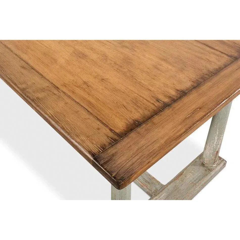 Amelia Two Tone Rectangle Extendable Dining Table-Dining Tables-Sarreid-LOOMLAN