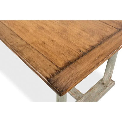 Amelia Two Tone Rectangle Extendable Dining Table-Dining Tables-Sarreid-LOOMLAN