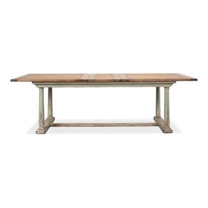 Amelia Two Tone Rectangle Extendable Dining Table-Dining Tables-Sarreid-LOOMLAN