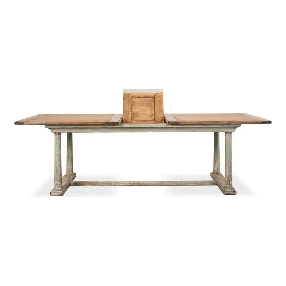 Amelia Two Tone Rectangle Extendable Dining Table-Dining Tables-Sarreid-LOOMLAN
