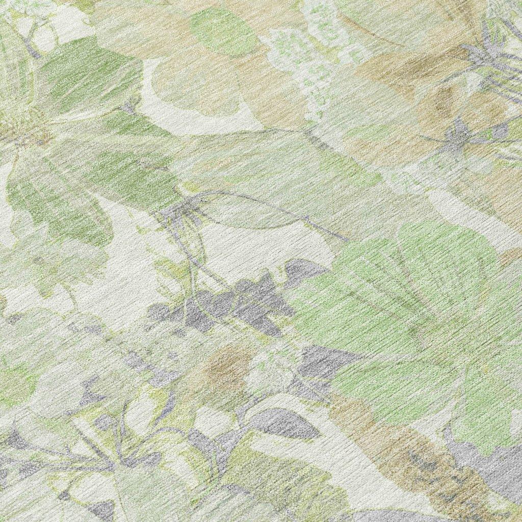 Ameliah Green Washable Indoor - Outdoor Rug - LOOMLAN - LOOMLAN Rugs - Outdoor Rugs