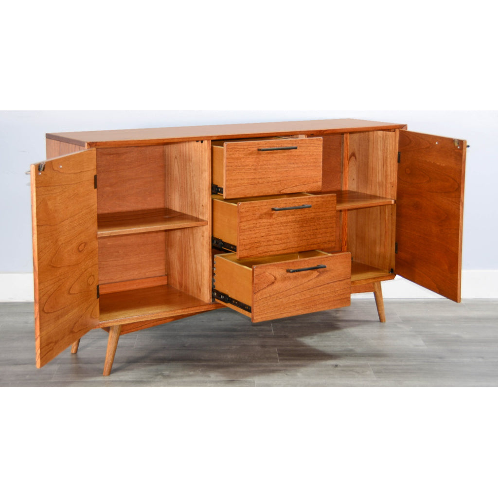 American Modern Mid-Century Wood Sideboard