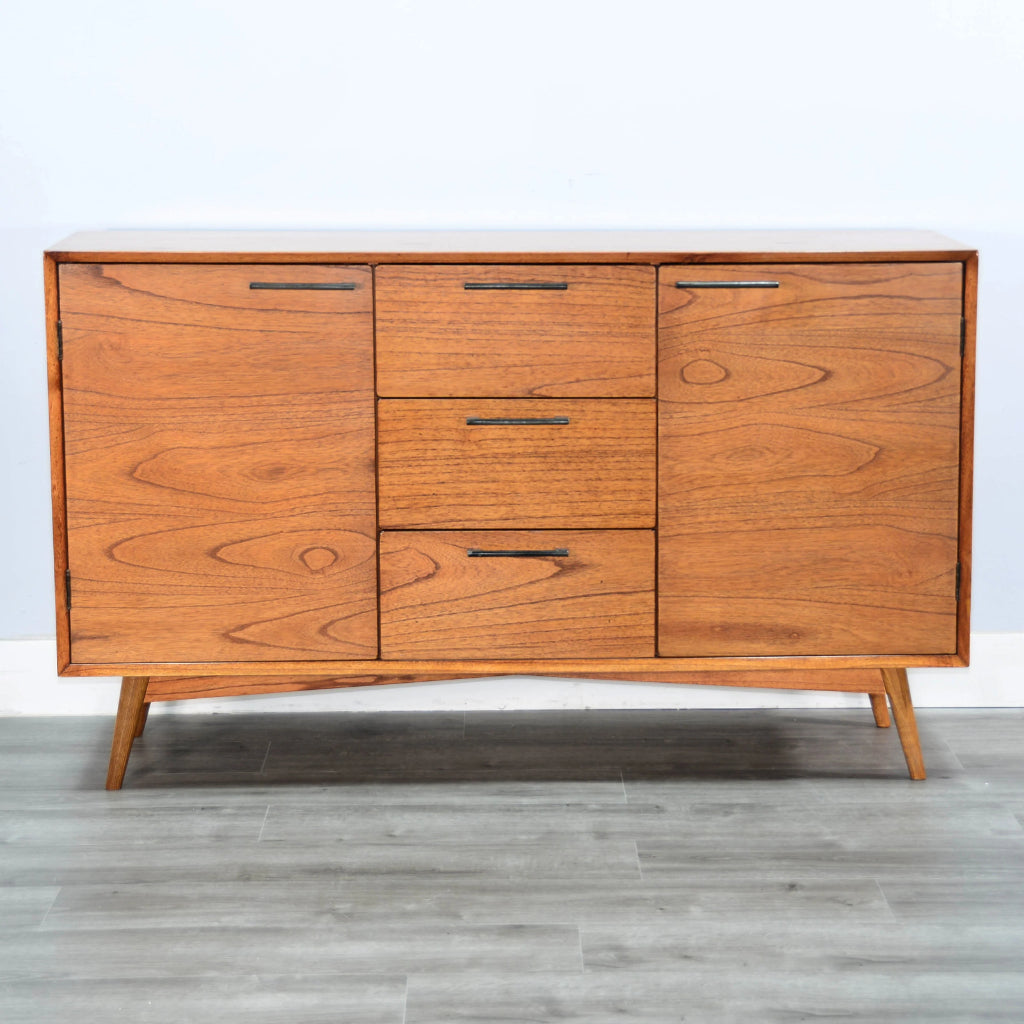 American Modern Mid-Century Wood Sideboard