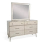 American Modern Six Drawers Dresser with Mirror