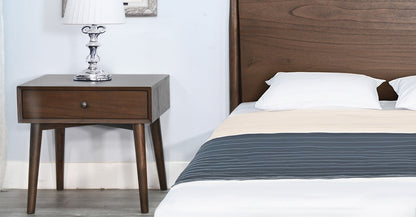 American Modern Wooden Brown Bed