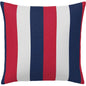 American Stripe Handmade Outdoor Pillow-Outdoor Pillows-Earnest Collection-20" Square-LOOMLAN