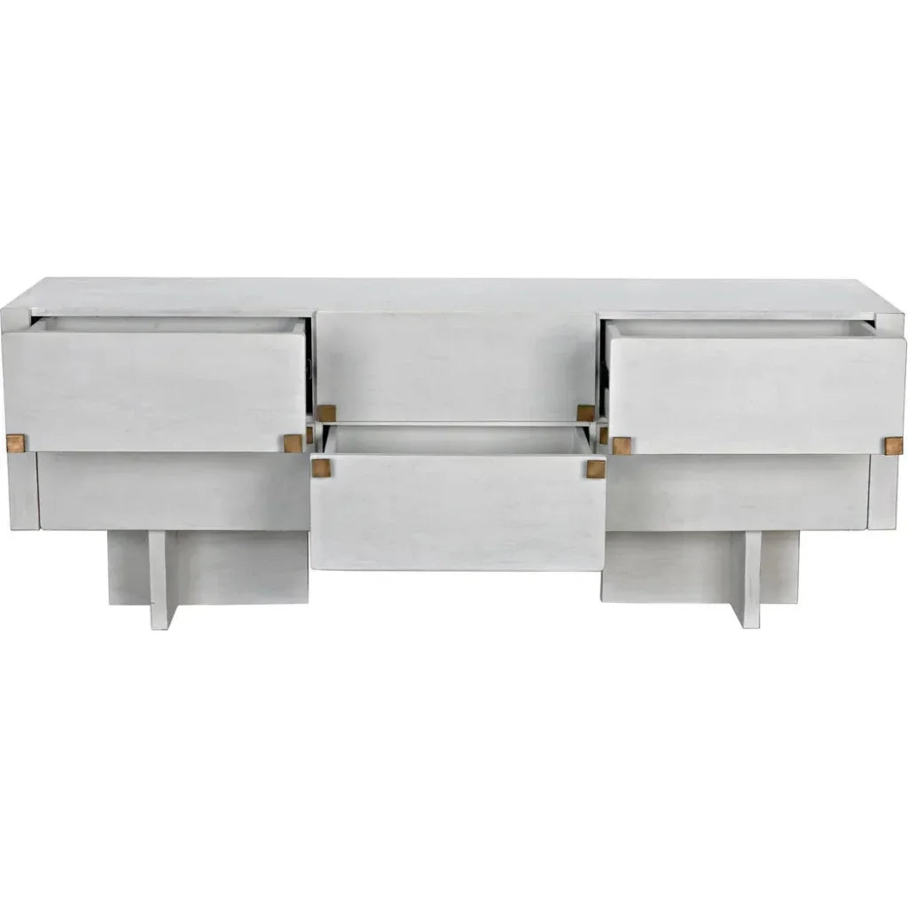 Amidala Wooden Six Drawers Sideboard