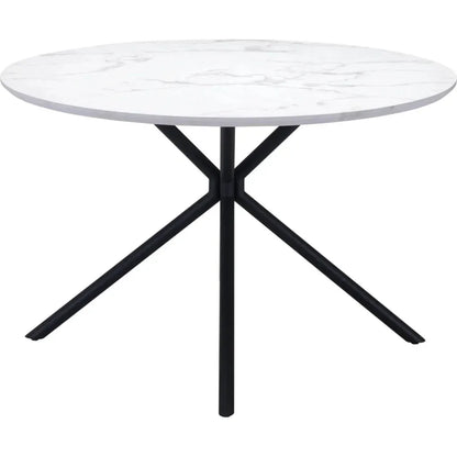 Amiens Dining Table White-Dining Tables-Zuo Modern-LOOMLAN