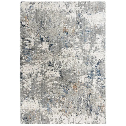 Amin Abstract Gray/ Blue Large Area Rugs - LOOMLAN - LOOMLAN - Area Rugs