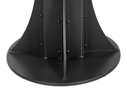 Aminah Wooden Oval Dining Table-Dining Tables-Sarreid-LOOMLAN