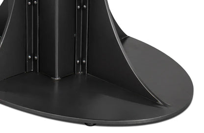 Aminah Wooden Oval Dining Table-Dining Tables-Sarreid-LOOMLAN