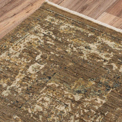Amla Floral Brown/ Beige Large Area Rugs - LOOMLAN - LOOMLAN - Area Rugs