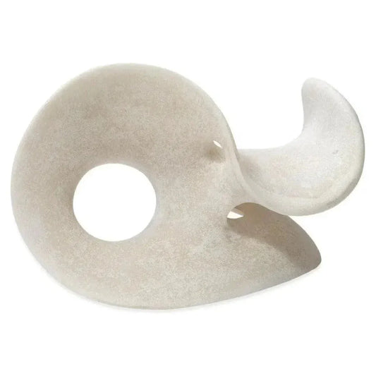 Amorphous White Decorative Table Object