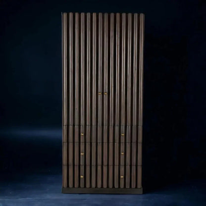 Amunet Hutch Bookcase Armoire Cabinet - LOOMLAN - Noir - Bookcases