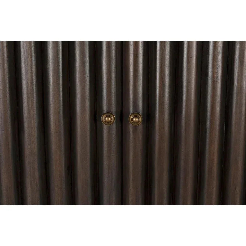 Amunet Hutch Bookcase Armoire Cabinet - LOOMLAN - Noir - Bookcases