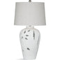 Amur Polyresin White Table Lamp - LOOMLAN - Bassett Mirror - Table Lamps