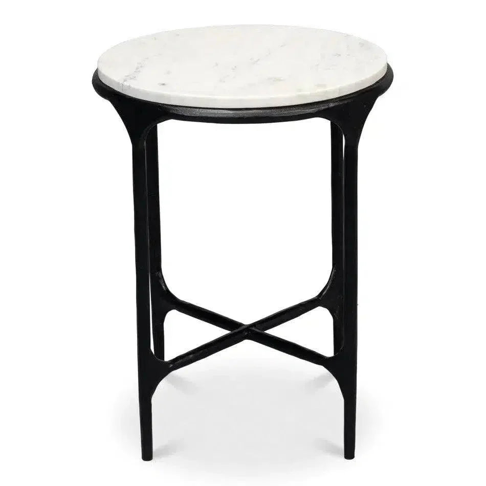 Anapa Round End Table - LOOMLAN - Sarreid - Side Tables