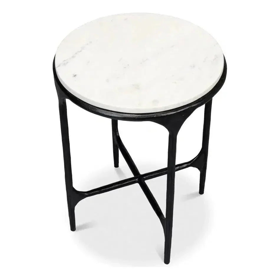 Anapa Round End Table - LOOMLAN - Sarreid - Side Tables