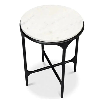 Anapa Round End Table - LOOMLAN - Sarreid - Side Tables