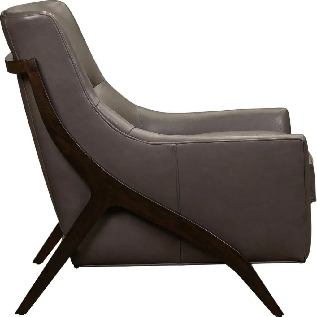 Anastasia Leather Modern Elegance Chair - LOOMLAN - Olivia + Quinn - Club Chairs