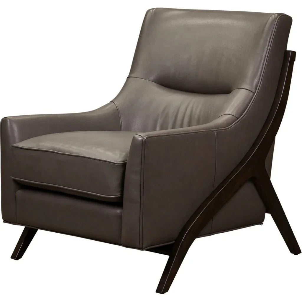 Anastasia Leather Modern Elegance Chair - LOOMLAN - Olivia + Quinn - Club Chairs