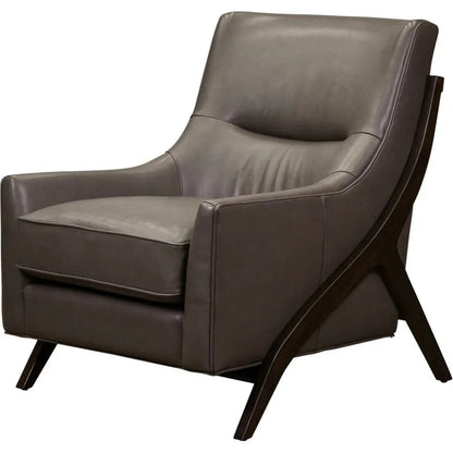 Anastasia Leather Modern Elegance Chair - LOOMLAN - Olivia + Quinn - Club Chairs